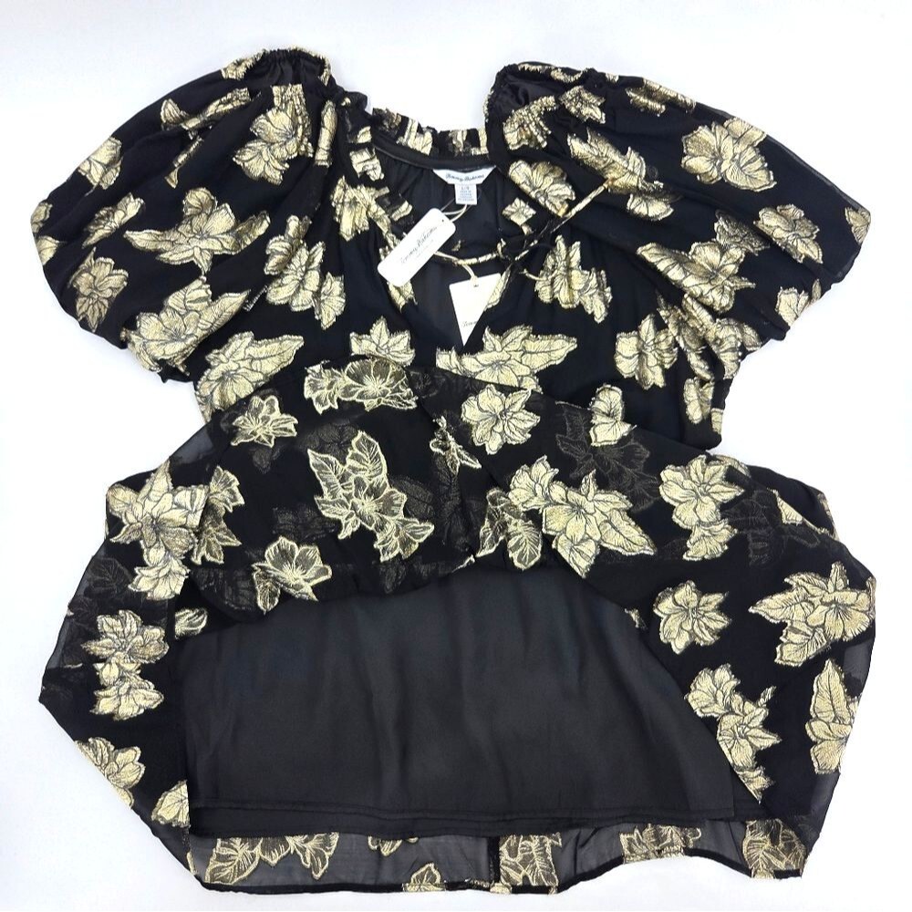 Tommy Bahama Shimmering Shores Tiered Dress Size Small Holiday Party Festive - Picture 3 of 9